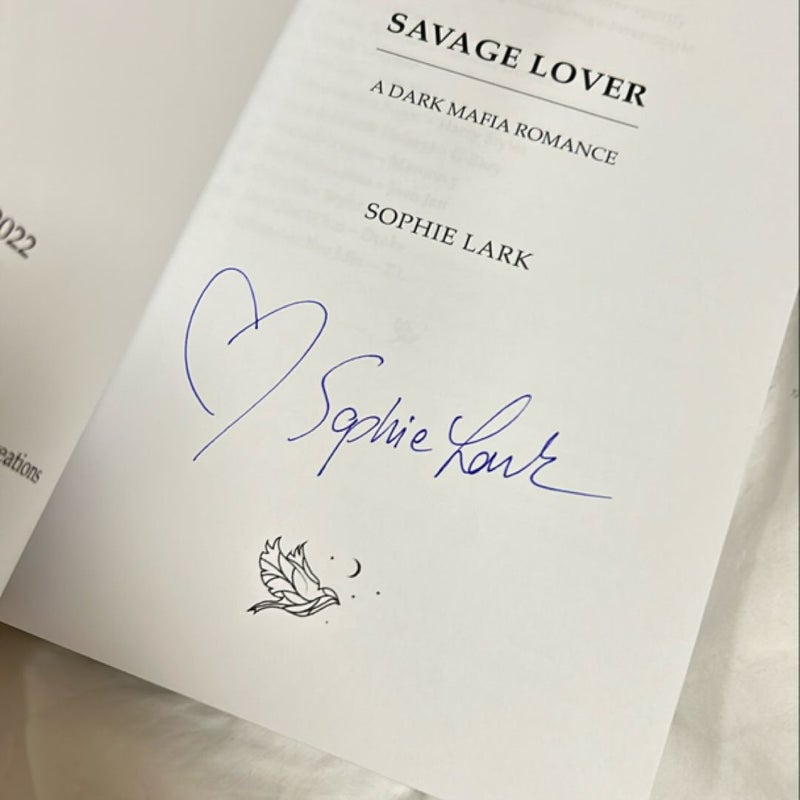 Savage Lover (SIGNED)