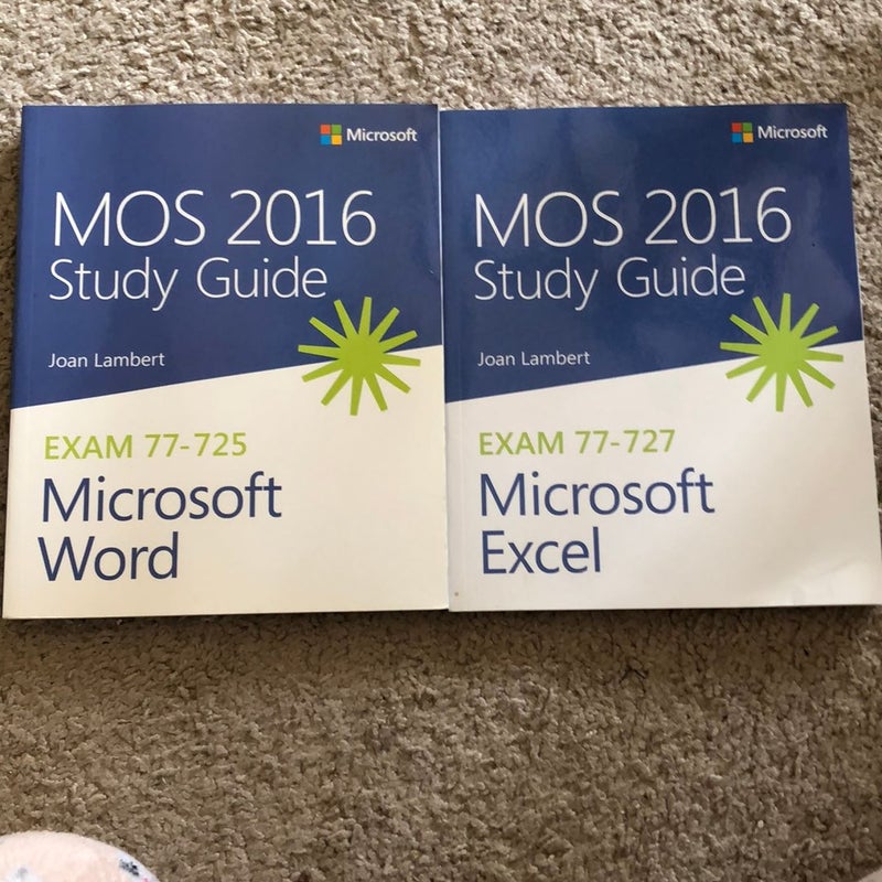 MOS 2016 Study Guide for Microsoft Word
