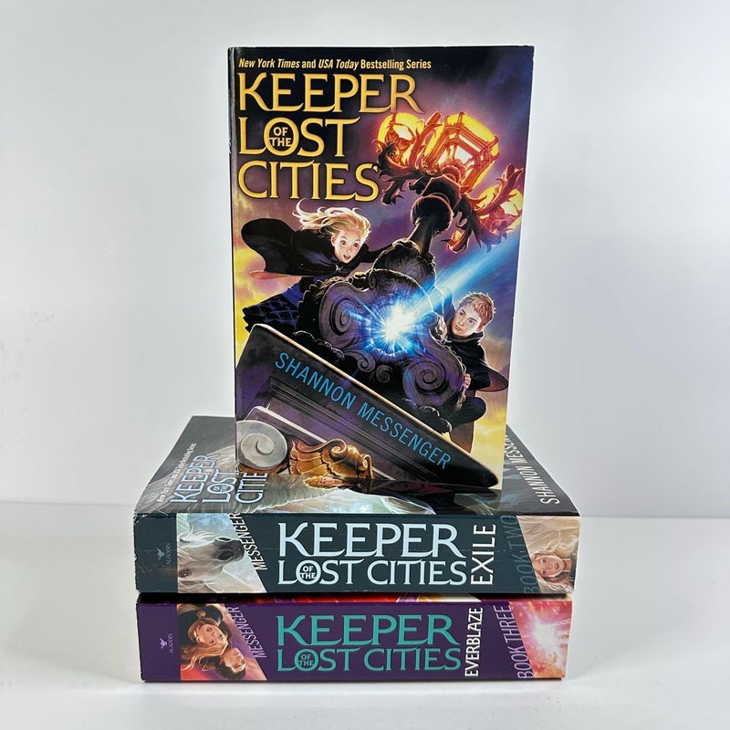 Keeper of the Lost Cities book bundle, 3 books