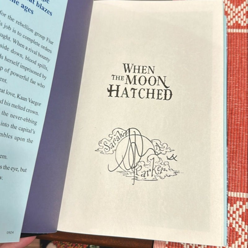 Signed special edition When the Moon Hatched