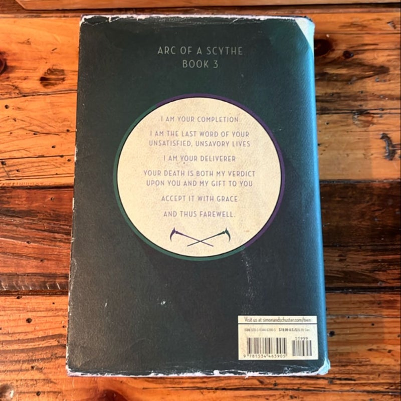 The Toll Neal Shusterman SIGNED HC DJ 1st Edition Arc Of A Scythe 3 Exclusive