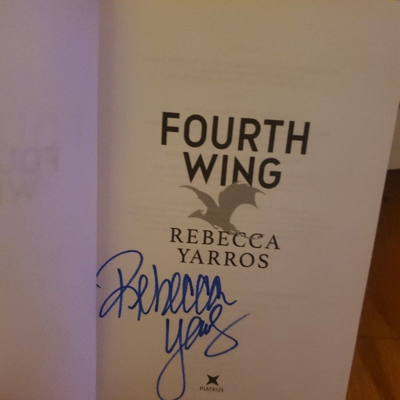 Fourth Wing Signed 