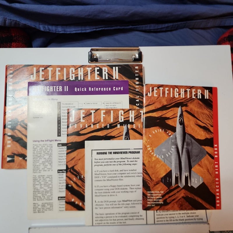 Jetfighter ll manual set 