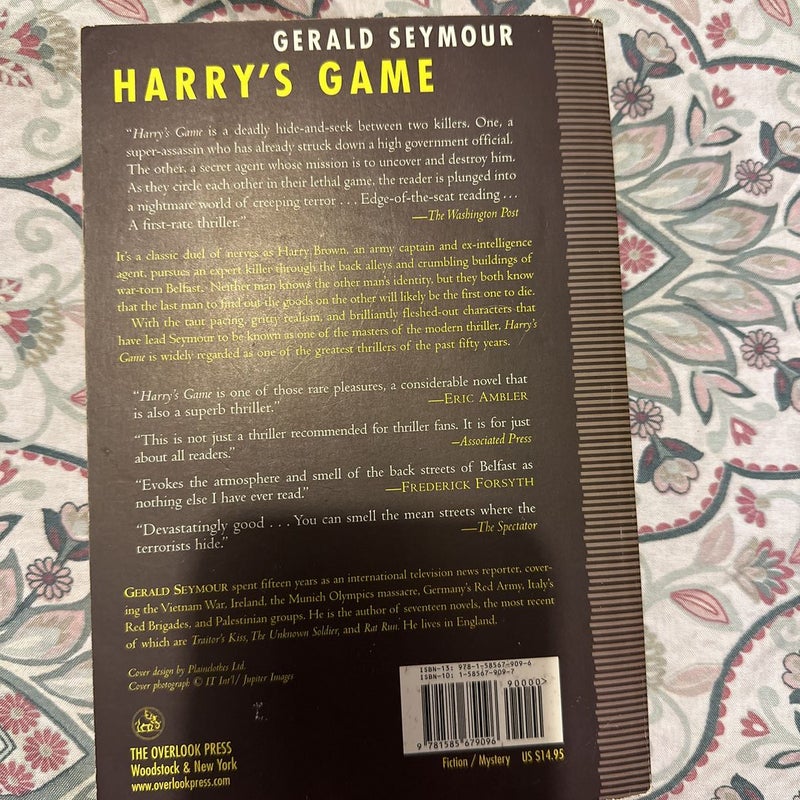 Harry&rsquo;s Game by Gerald Seymour, Paperback | Pango Books