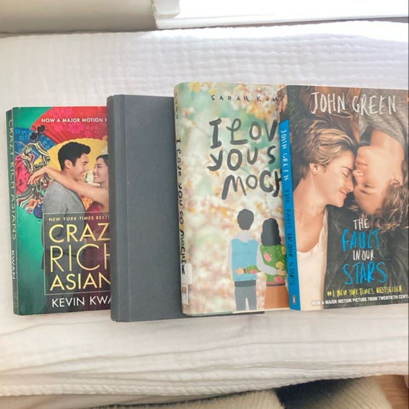 YA Romance Bundle: The Fault in Our Stars, I Love You So Mochi, Eleanor & Park, Crazy Rich Asians