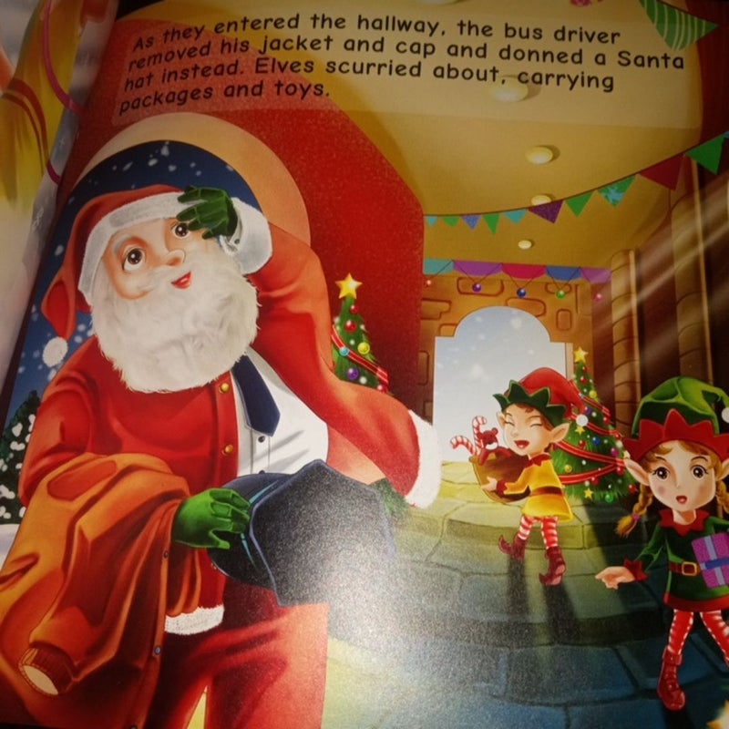 Grace cisit Santa's workshop book