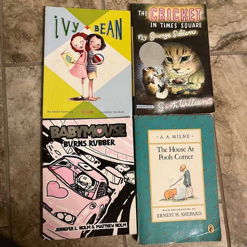Lot- 4 elementary age books
