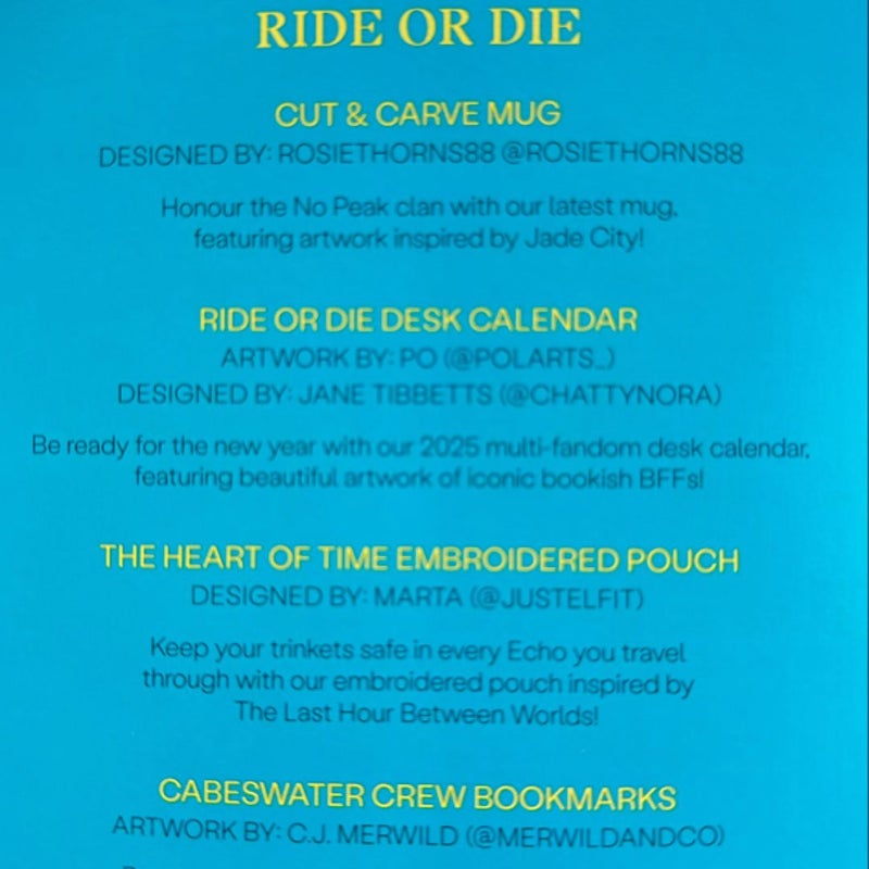 Ride or Die Desk Calendar ILLUMICRATE