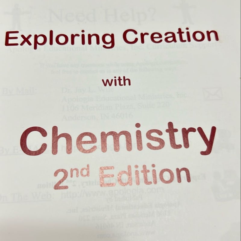 Exploring Creation with Chemistry