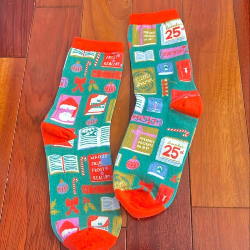 Christmas book socks 