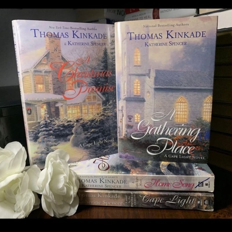 Thomas Kinkade 5-Book Lot Bundle A Christmas Promise Cape Light & More 