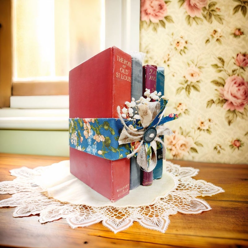 Antique Books Over 100 Years Old -Mystery & Drama Bundle - Perfect for Farmhouse, Dark Academia, Rustic Decor or Book Lover Gift