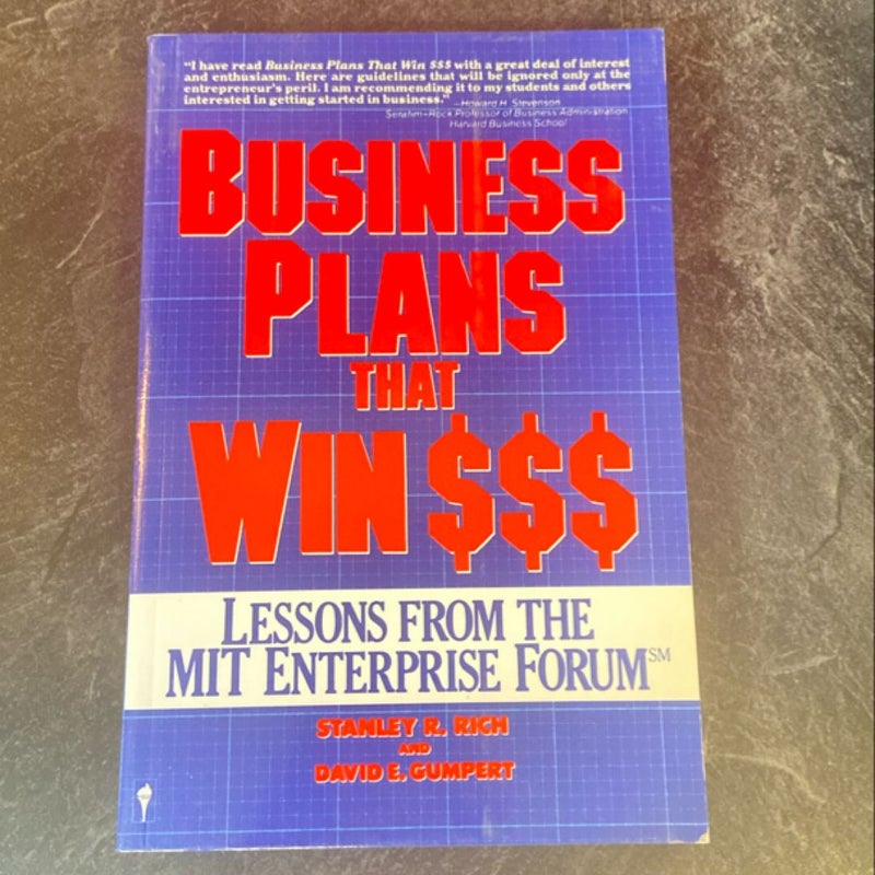 Business Plans That Win $