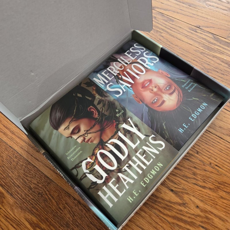 Pr box book 1 & 2 : Godly Heathens & Merciless Saviors