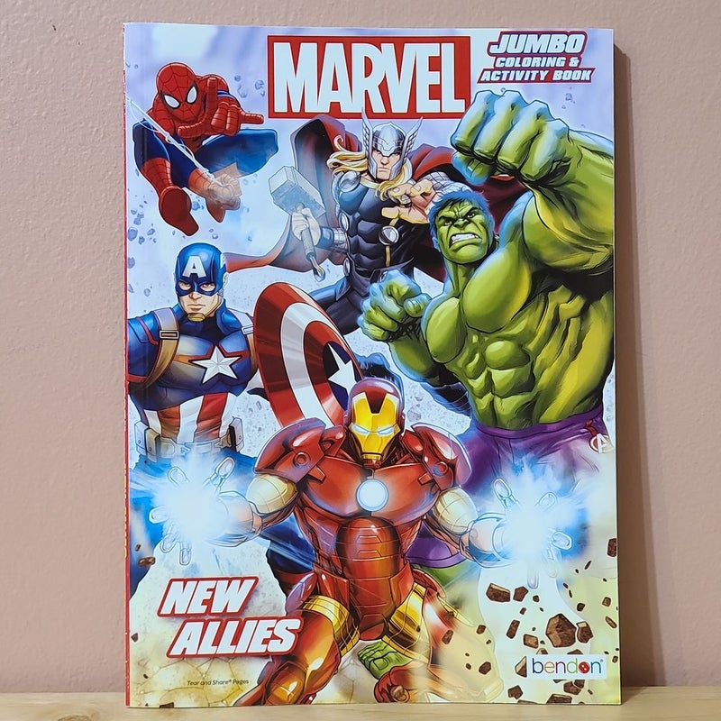 Marvel Jumbo Coloring and Activity Book New Allies