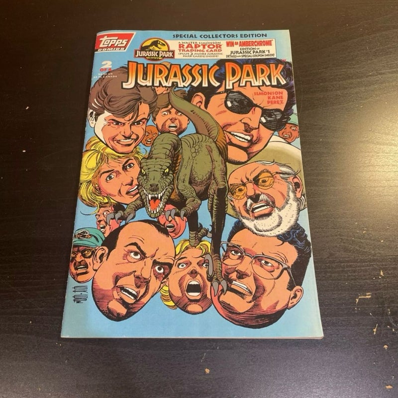 1993 Topps Jurassic Park #2 1st Printing Collectors Edition