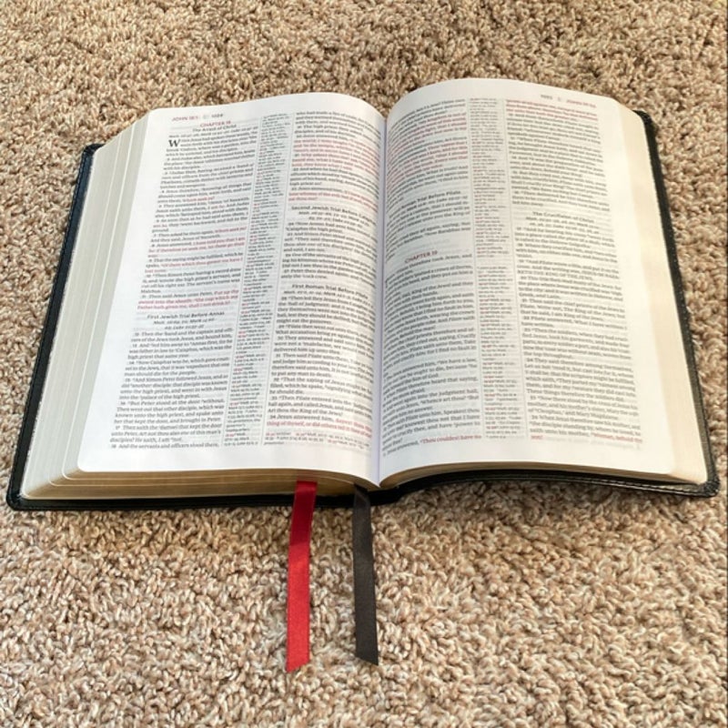 The KJV Open Bible Red Letter Edition [Black]