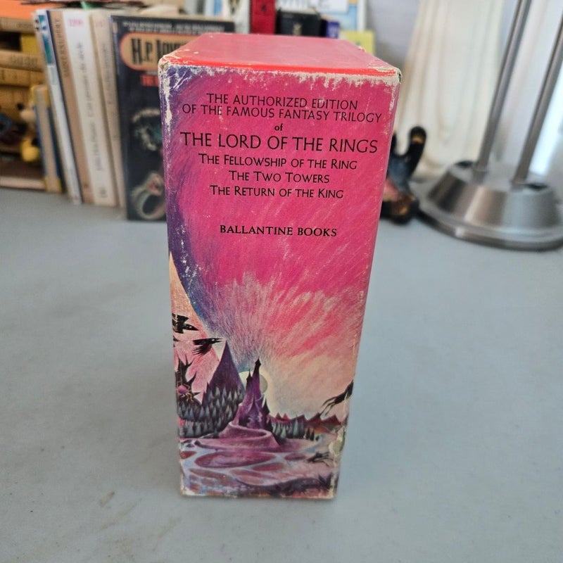 Lord of the Rings Trilogy J.R.R. Tolkien Vintage Ballantine 3 Book Box Set 1972