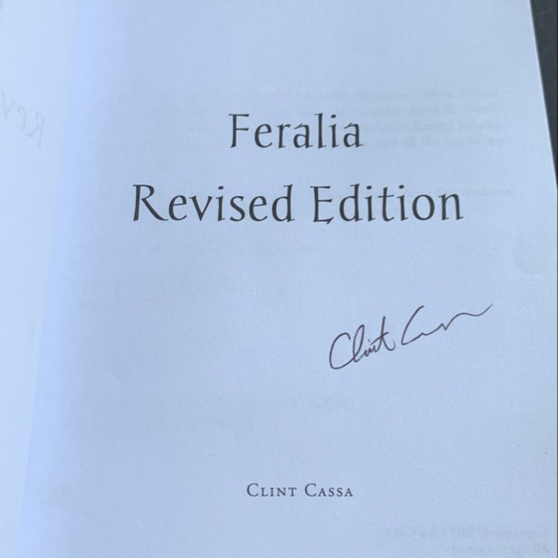 Feralia: Revised Edition (Signed by Author)