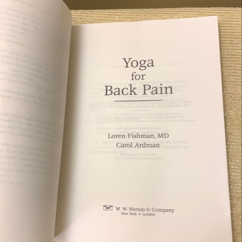 Yoga for Back Pain