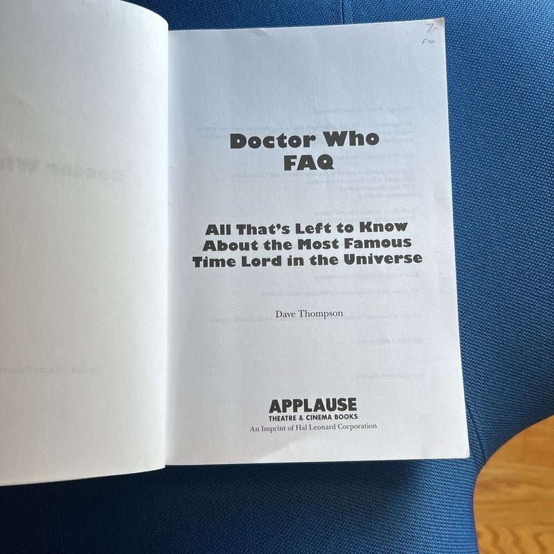 Doctor Who FAQ