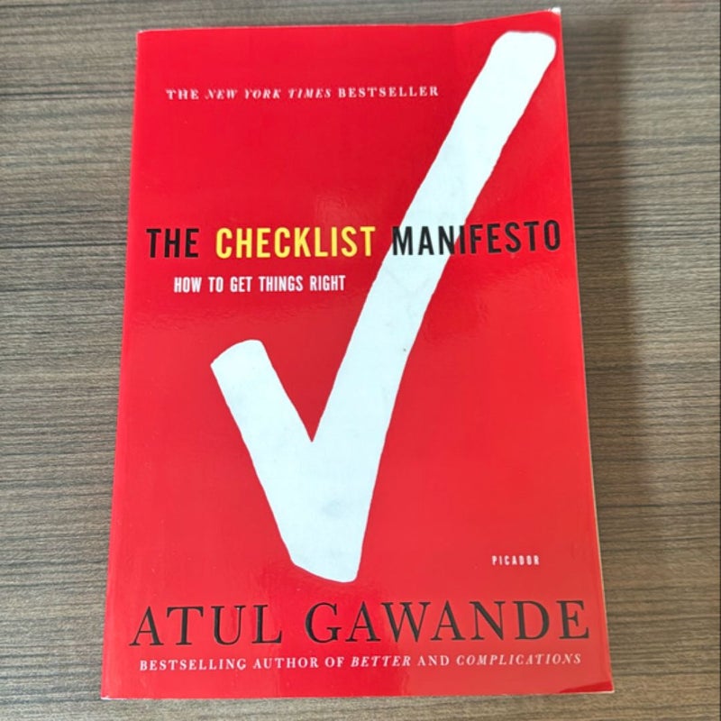 The Checklist Manifesto