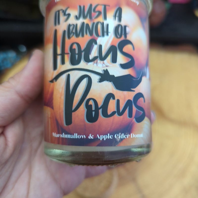 Bookish Box- It's Just a Bunch of Hocus Pocus candle 