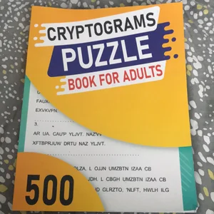 Cryptograms Puzzle Book for Adults