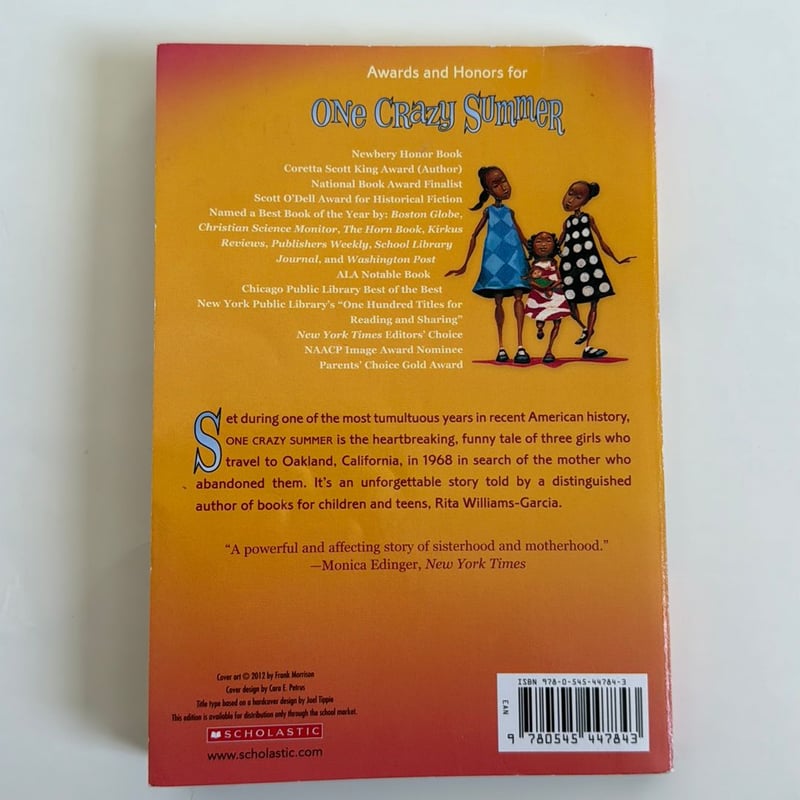 One Crazy Summer by Rita Williams-Garcia, Paperback | Pangobooks