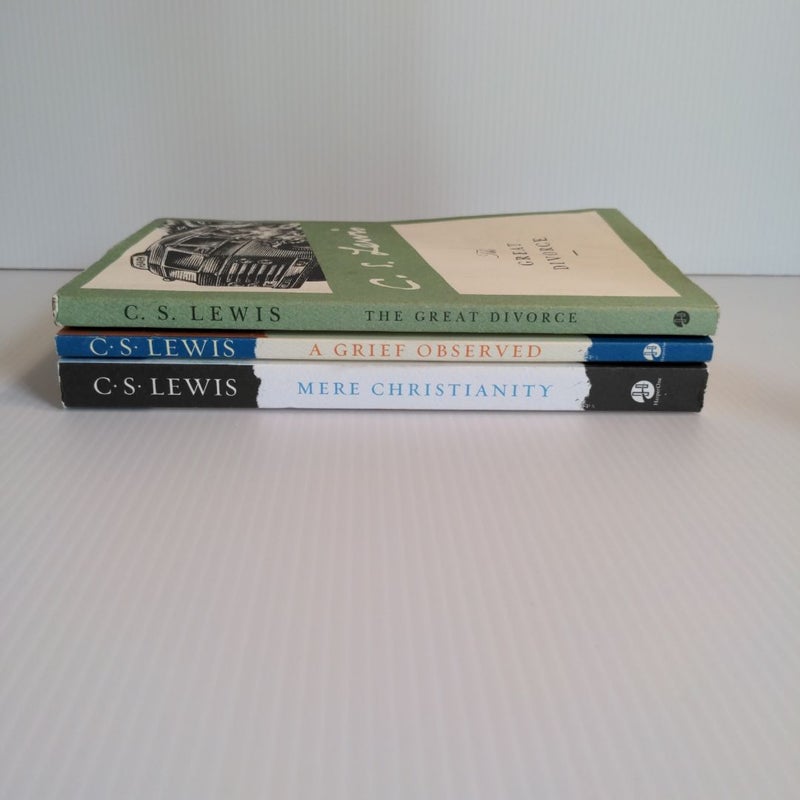 *C. S. LEWIS BUNDLE* Mere Christianity; A Grief Observed; The Great Divorce 