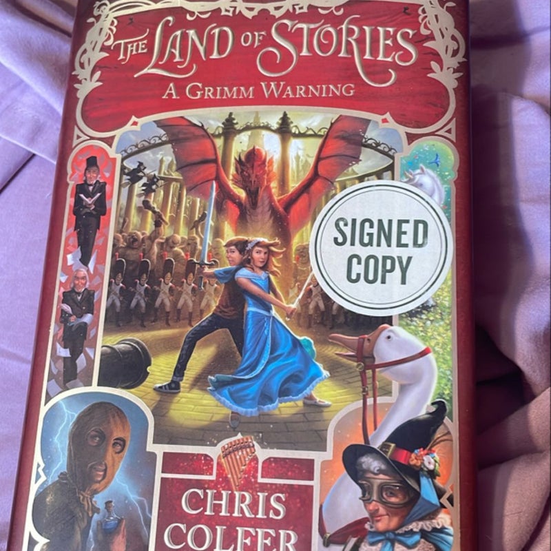 The Land Of Stories Signed By Chris Colfer Glee