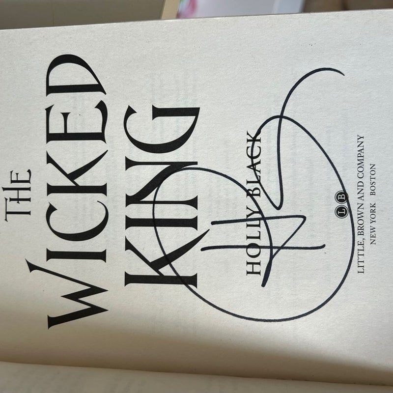 SIGNED The Wicked King ARC