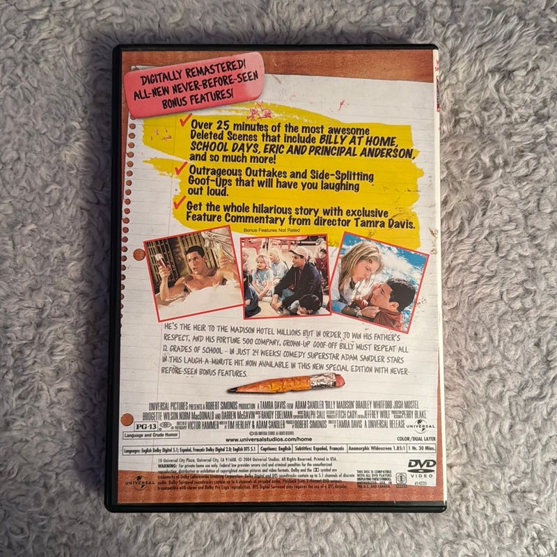 Billy Madison ~ DVD
