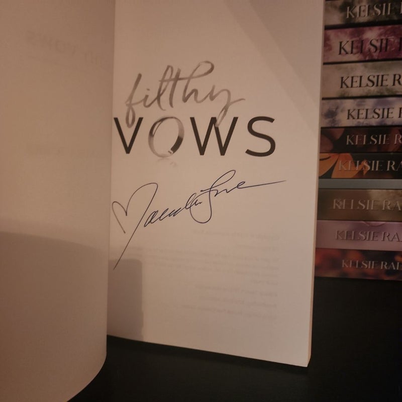 Filthy Vows *SIGNED*