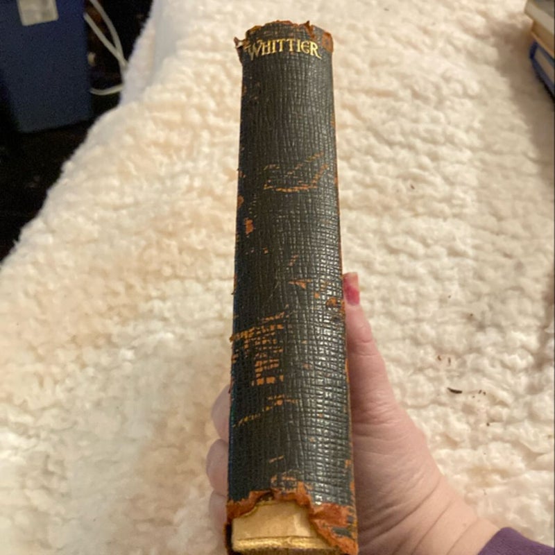 Whittier Vintage Poetry Book