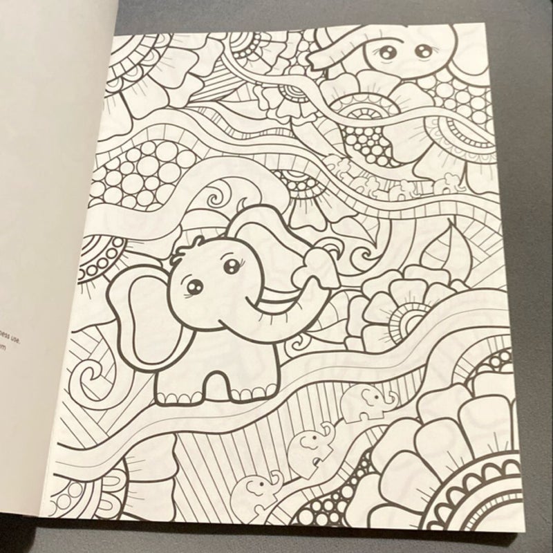 Zendoodle Coloring: Baby Animals