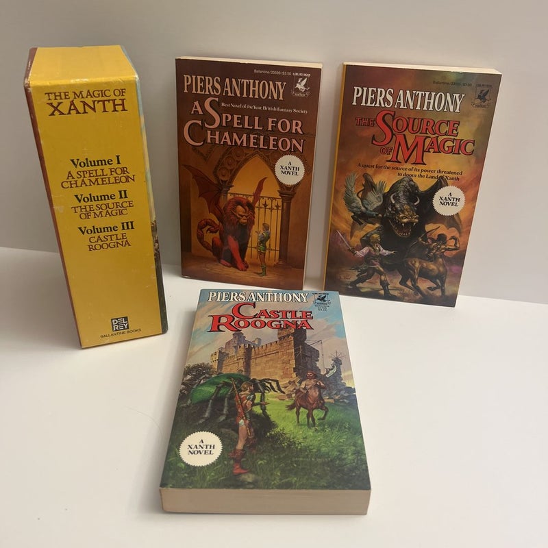 The Magic of Xanth Box Set: Volume 1-3: A Spelll for Chamelon, The Source of Magic & Castle Roogna