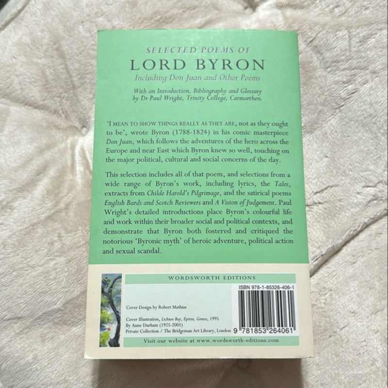 Selected Poems of Lord Byron