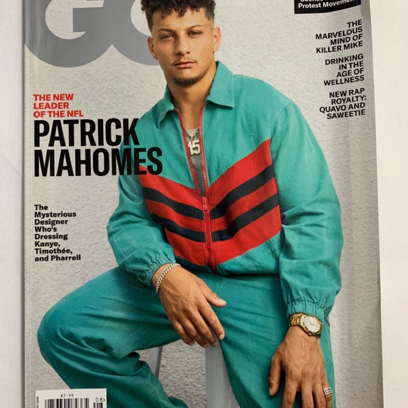 GQ Patrick Mahomes “The New Leader of The NFL”Issue August 2020 Magazine 