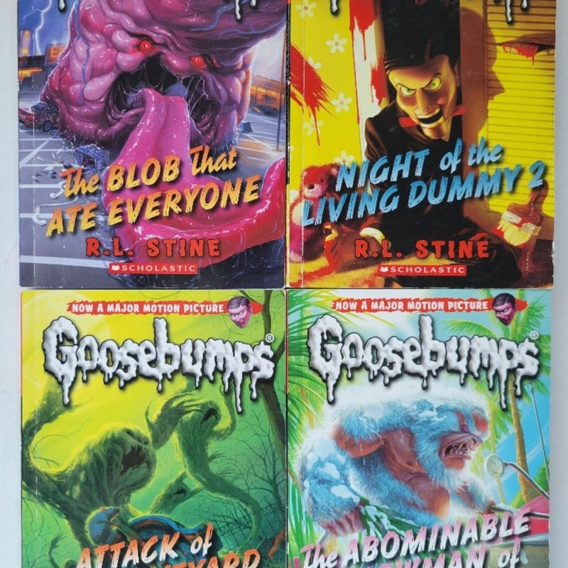 GOOSEBUMPS HORROR BOOK LOT OF 8 BY R.L. STINE ALL 2015 SCHOLASTIC 1ST EDITIONS