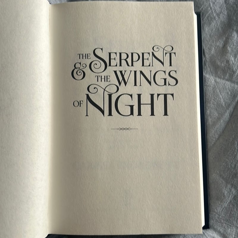 The Serpent and the Wings of Night by Carissa Broadbent, Hardcover