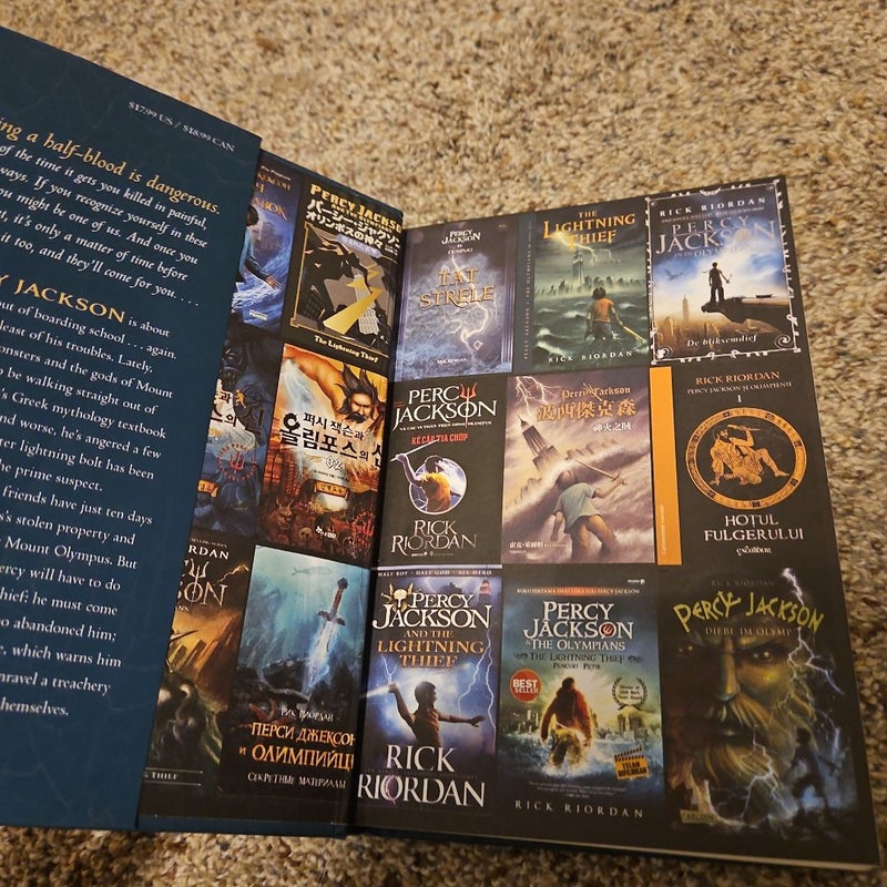 Barnes and Noble First Edition Collectors Exclusive 10th Anniversary Percy Jackson The Lightning Thief