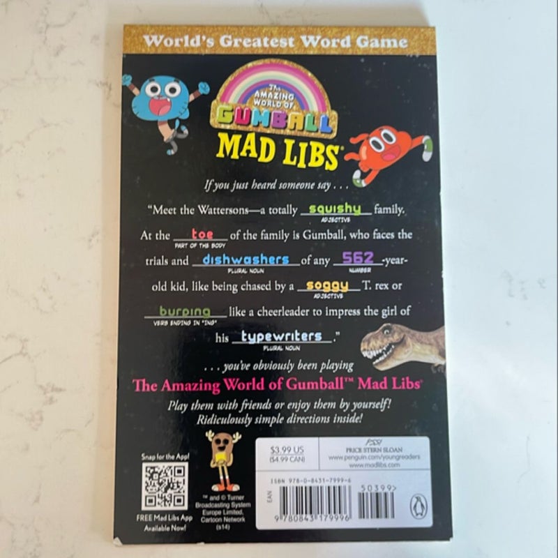 The Amazing World of Gumball Mad Libs