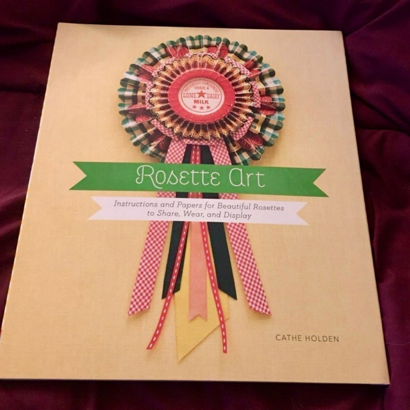 Rosette Art Paper Crafting Book Kit Instructions & Paper 