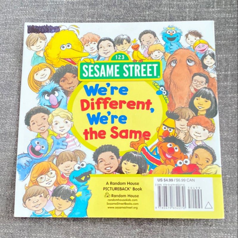 We're Different, We're the Same (Sesame Street)