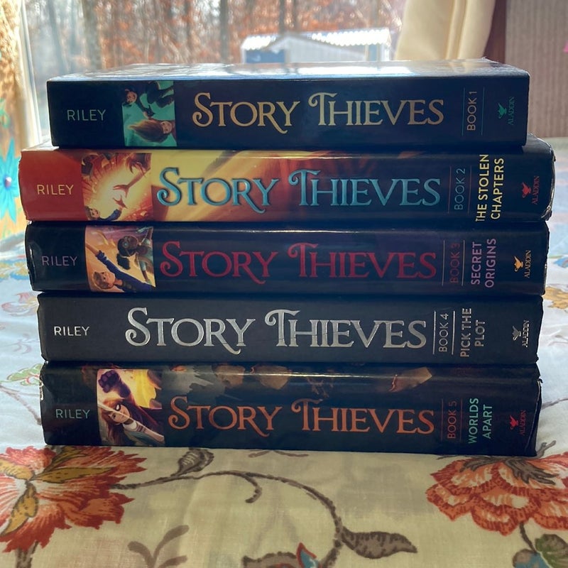 Story Thieves Complete Series by James Riley, Hardcover
