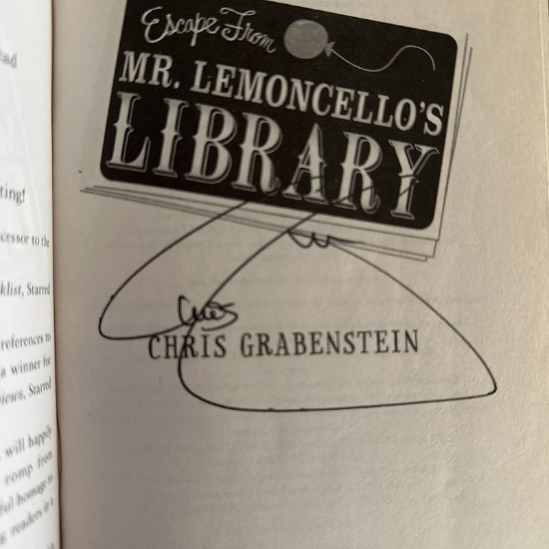 Escape from Mr. Lemoncello's Library (Signed)