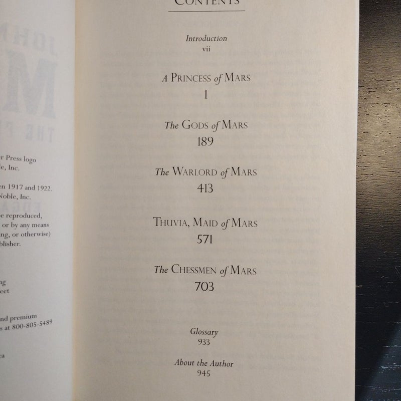 John Carter of Mars- The First Five Novels