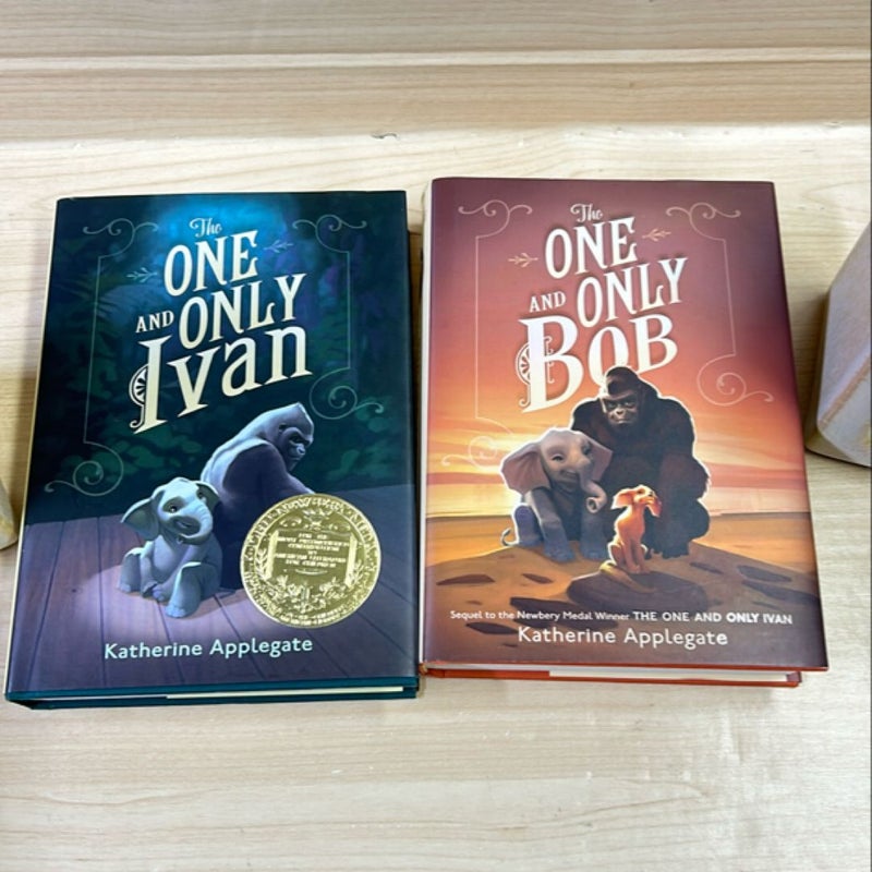 The One and Only Ivan & The One and Only Bob 2 Hardcover Bundle