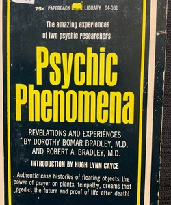 Psychic Phenomena: Revelations and Experiences antique 1969